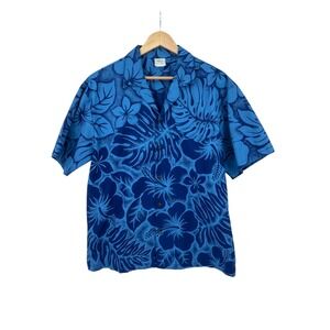 Smart Design Hawaiian‎ Shirt Mens Sz. L Tropical Retro Casual Beach Resort Coast